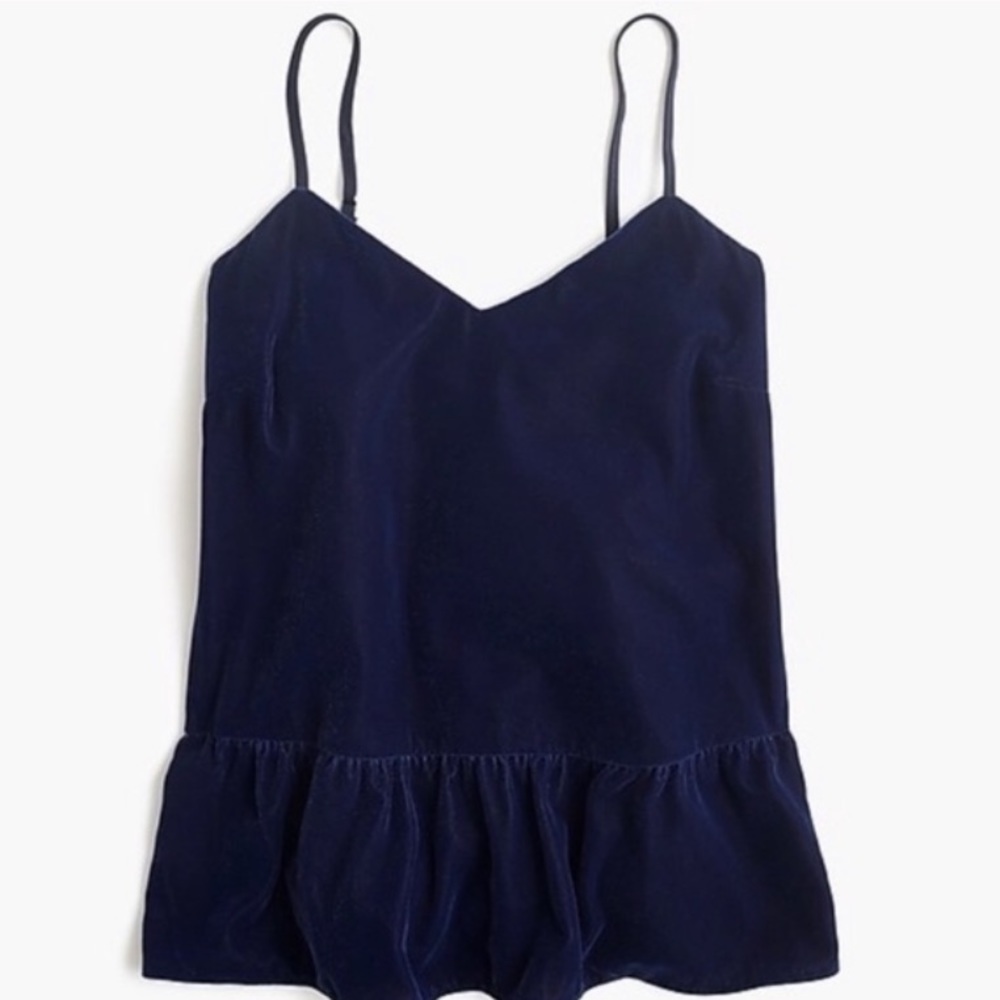 NWT J. Crew Velvet Top